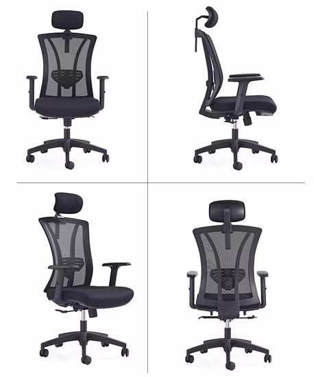 Chaise de bureau à domicile en Chine Chaise ergonomique en maille exécutive à dossier haut Usine PC Gamer Chaise de bureau de travail Chaise de personnel en gros Personnalisation d'échantillon de bureau