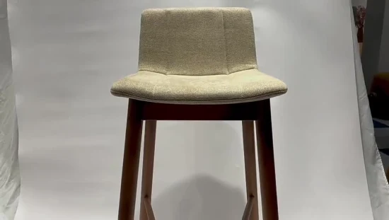 Tabouret de Bar haut siège en tissu jambe de frêne chaise de Bar en plein air maison tabouret de Bar