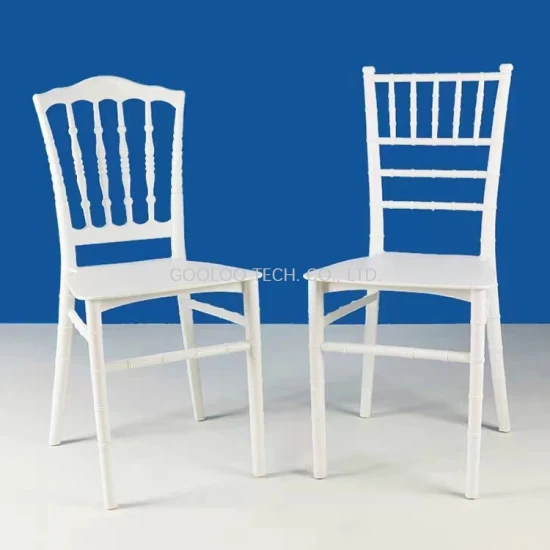 Événements de mariage de Tiffany en plastique de Ploypropylene de personnalisation de base dinant des chaises de Chiavari