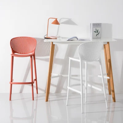 Tabouret de bar en plastique de tissu de chaise de café de barre multi industrielle moderne de couleur