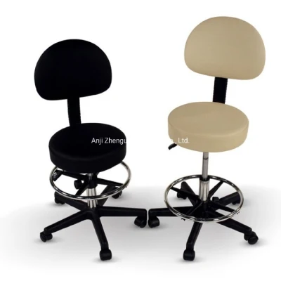 Tabouret de selle de meubles de salon de beauté de chaise principale réglable avec dossier (ZG29